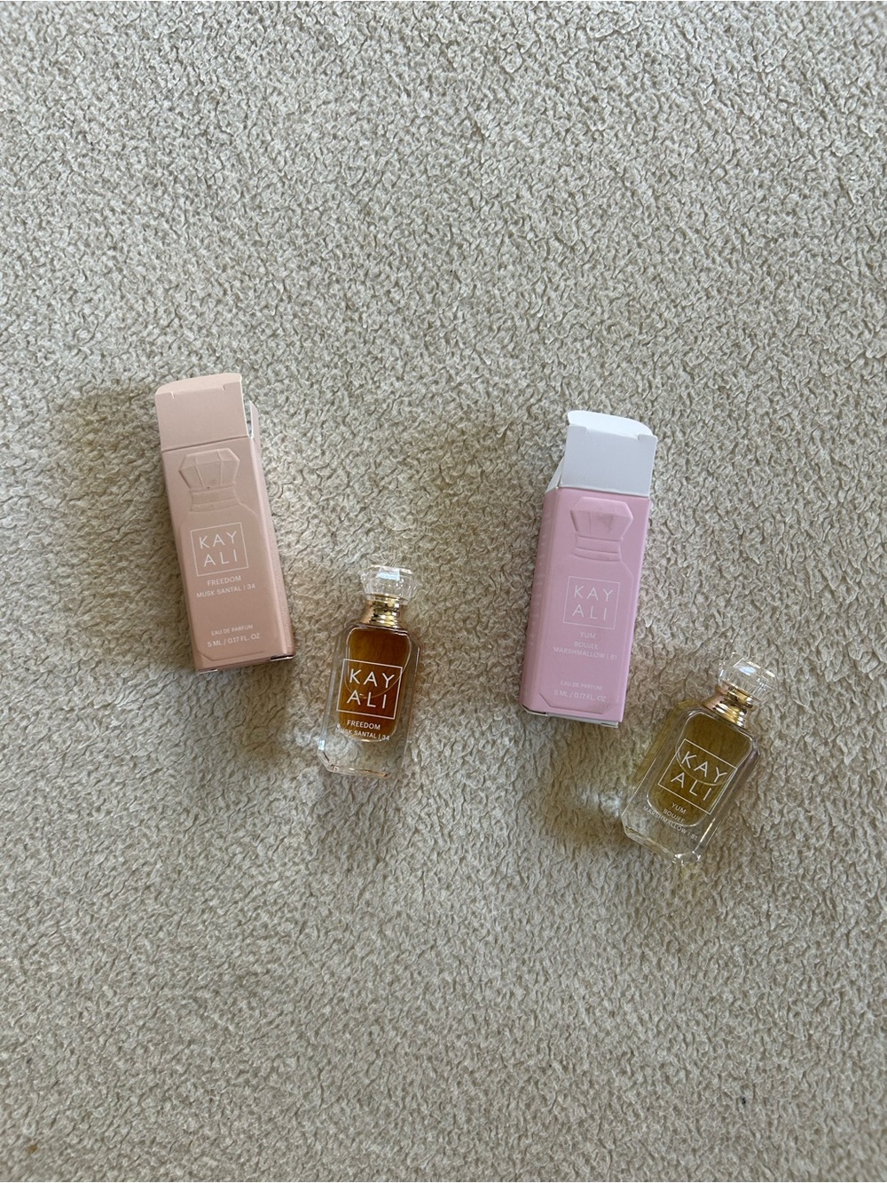 Kayali Yum Boujee Marshmallow & Freedom Musk bundle